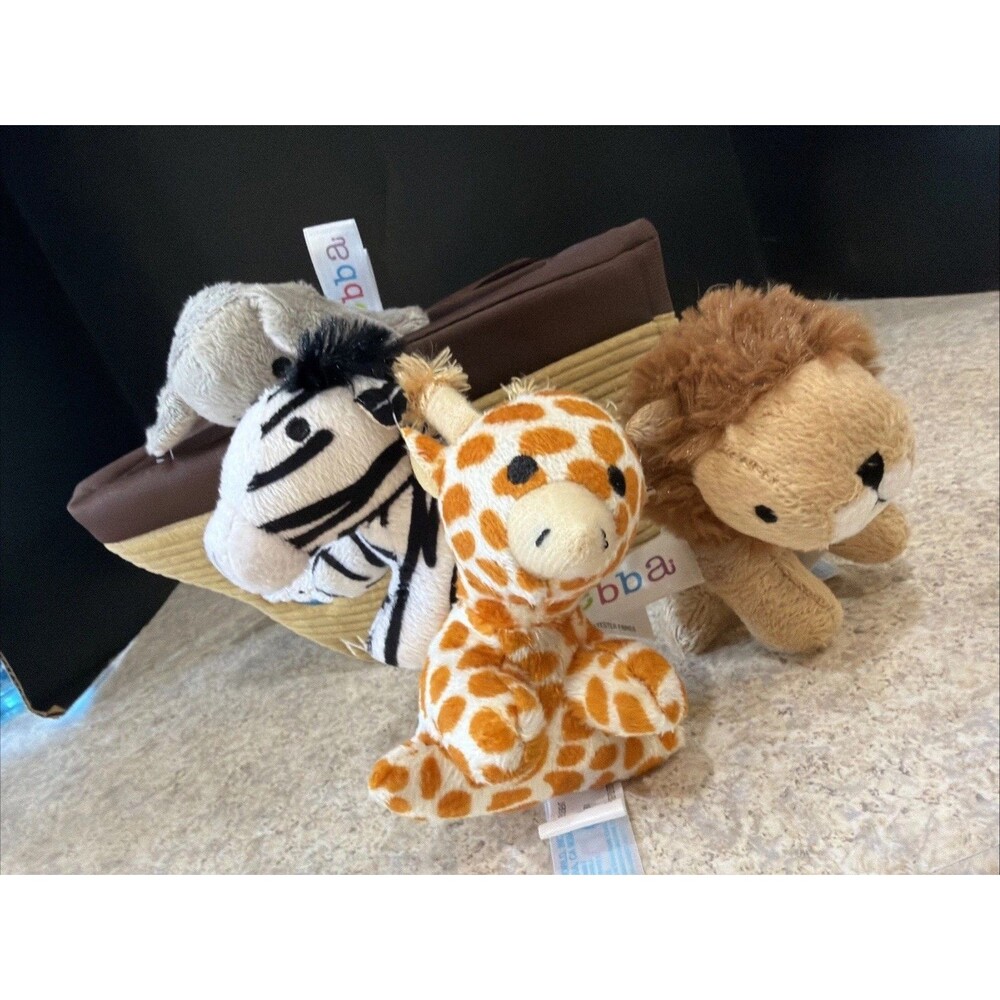 Ebba Aurora Plush Take Along Noah's Ark Playset Lion Elephant  Zebra Giraffe￼ - Picture 6 of 7